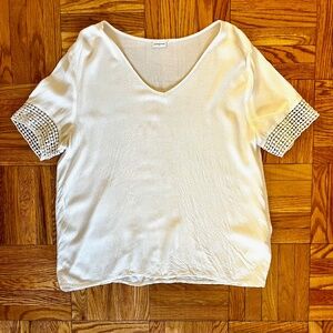 White women top blouse size M Jacqueline de Yong